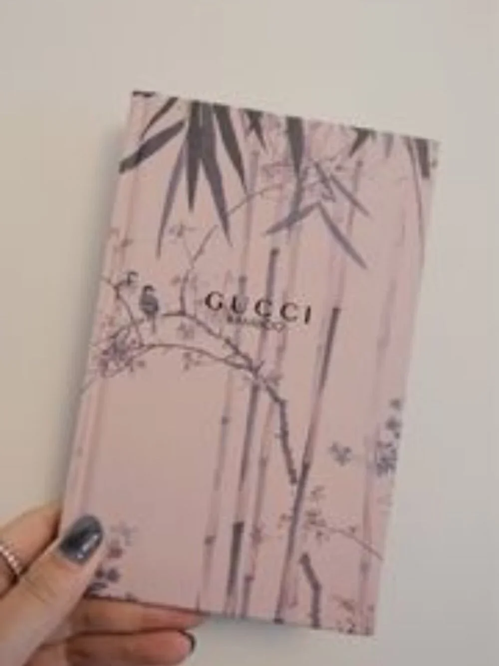 ✨NEW Designer GUCCI Journal Notebook Bamboo Pink Hardcover 4.5x7 Perfect Gift!